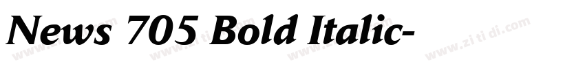 News 705 Bold Italic字体转换